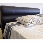 Cool Italian Design PU Leather Bed Frame (Black or White)